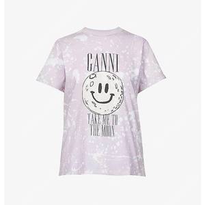 GANNI 가니 스마일 문 보라 티셔츠