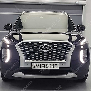검정색 20년식 현대 팰리세이드 중고 디젤 2.2 2WD 프레스티지 중고차 리스 가능 차량 36,838 km