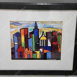 컬러풀 도시 그림 액자