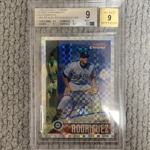 2005 Topps Bowman Chrome 알렉스 로드리게스 사인카드