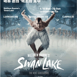 매튜본의 백조의호수 6월 21일 토요일 19시 LG SIGNATURE석 1층 2연석