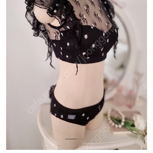 솔블랑 폴웨어 로즈로코코 블랙 S