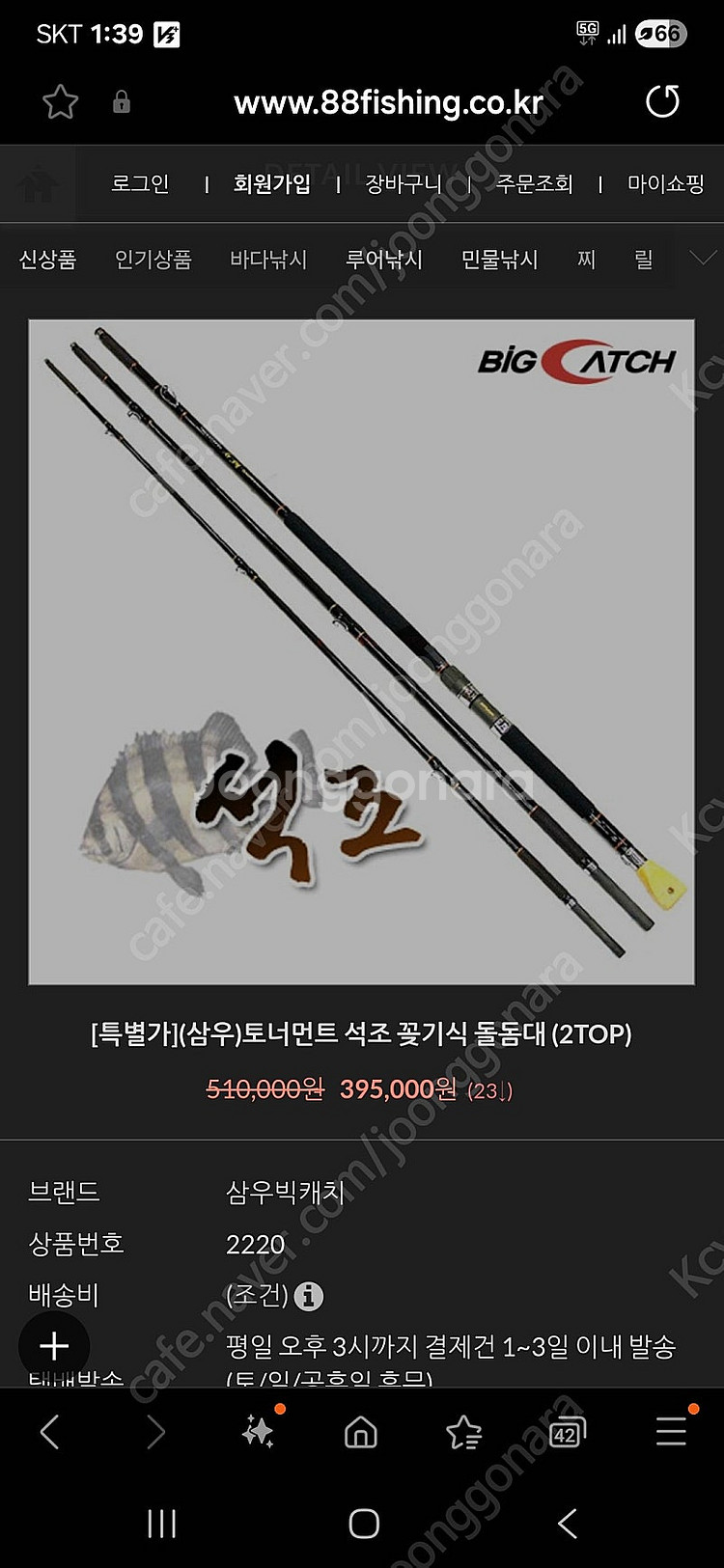 삼우빅케치 돌돔원투대--0