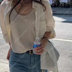 haag 헤이그 a waffle sleeveless (oatmeal)