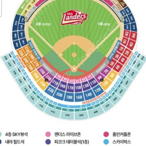 6월 21일 기아 SSG 경기 3루 내야필드석 209블럭 단석