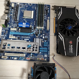 Amd컴퓨터 반본체 페넘2 1090T 기가870보드 삼성램16g 라데온 사파이어 Hd6870