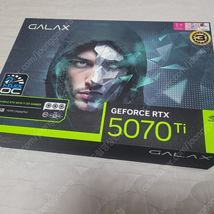 신품미개봉/갤럭시 RTX5070TI EX GAMER BLACK OC D7 16GB
