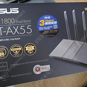 [최고회원] ASUS RT-AX55 (AX1800/WIFI6/와이파이6) 공유기 [화이트] 팝니다.