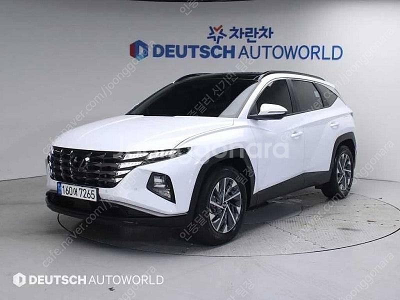 흰색 투싼 중고 NX4 투싼 중고차 가솔린 1.6 터보...--0