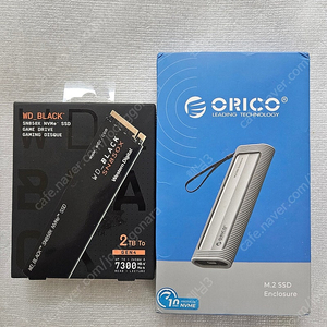 Western Digital WD BLACK SN850X M.2 NVMe 2TB SSD+오리코 NVMe 외장케이스 미개봉 새제품 영상작업이 켄슬되서 판매합니다 이삿짐 정리중으로