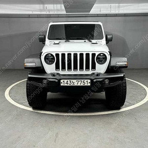 지프 랭글러 중고 랭글러 루비콘 중고 흰색 2020년식 63,647km 2.0 루비콘 4도어 파워 탑 중고차카페
