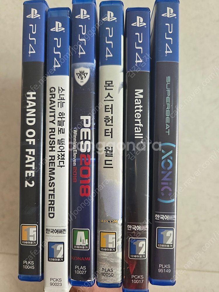 PS4 게임타이틀 6장 일괄로 저렴하게 판매합니다--2