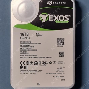 [판매] 시게이트 EXOSx18 16TB 16테라 HDD SATA 판매