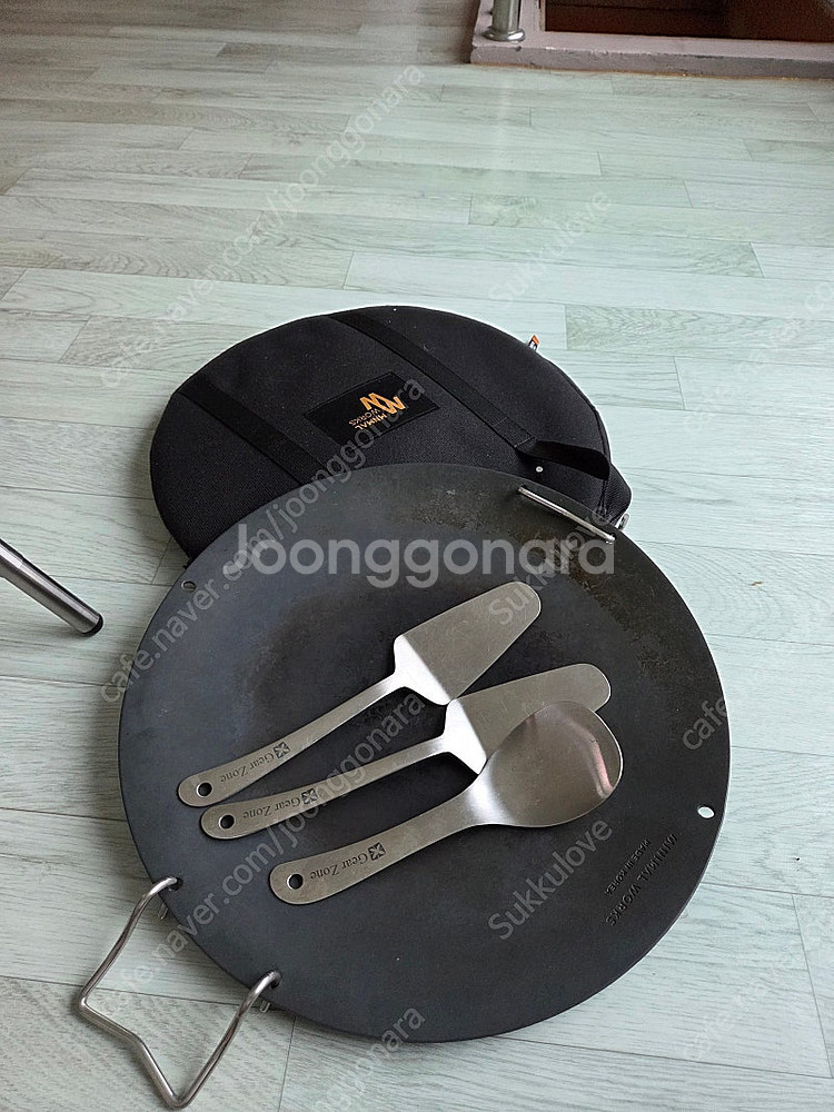 미니멀웍스 강염버너+무쇠 원형팬--3