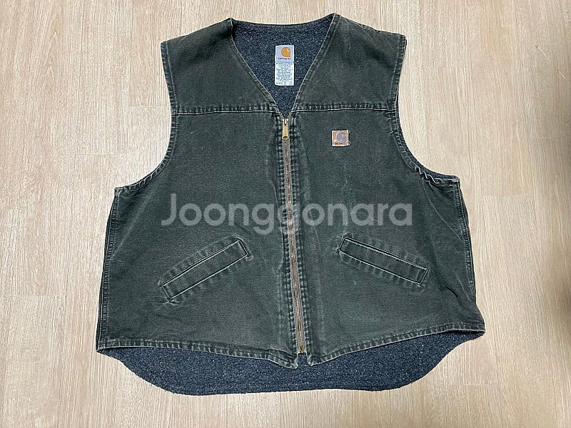 [2XL/XXL] 빈티지 칼하트 샌드스톤 베스트 조끼 ...--1
