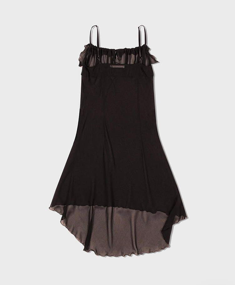 로우클래식 레이어드 원피스 sheer layered--7