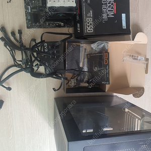 msi b550m pro vdh wifi, 딥쿨 ag620 듀얼타워 공냉쿨러, evga 650bq 파워