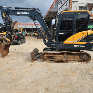 중고굴삭기 현대 HX60AMT 2021년식 회전링크, 코끼리집게 장착, 경북 고령소재