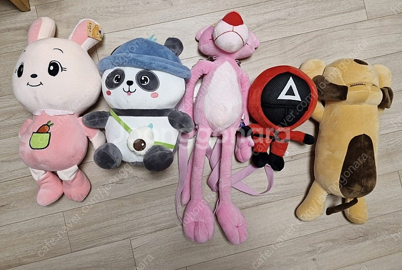 새상품) 인형 대형인형 토끼 팬더 핑크팬더가방 오징어게...--0