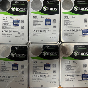 SAS HDD 시게이트 exos x16 16tb 6개