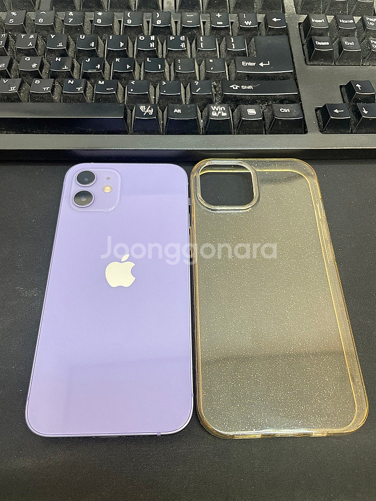 아이폰12 퍼플 128GB 상태좋은 중고27만팝니다.--1