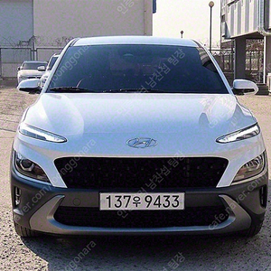 현대 코나 중고 더 뉴 코나 중고자동 흰색 2021년식 가솔린 1.6 터보 4WD 모던 수원중고차