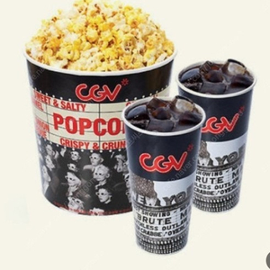 cgv 콤보 세트 (팝콘+탄산) 3000원 할인 쿠폰 팝니다 장당 900원