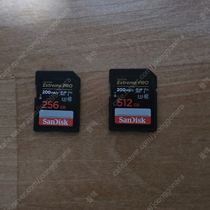 샌디스크 정품 SD메모리카드 Extreme Pro 익스트림 프로 256GB / 512GB 팝니다. (가격인하)
