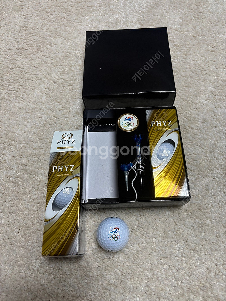 [새상품] 팀코리아 골프공 파이즈 6구 세트--0