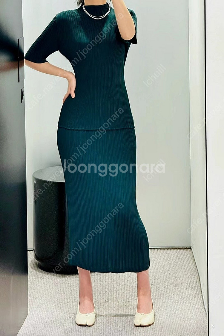 이세이미야케 해칭 그린 세트,플리츠플리즈 ~--2