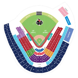 6/21 KT vs NC (위즈파크) 3루 응원지정석 227구역 2연석 정가양도합니다
