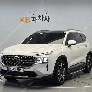 싼타페 중고 싼타페 더 뉴 싼타페 중고 가격 흰색 2021년식 디젤 2.2 2WD 프레스티지 수원중고차