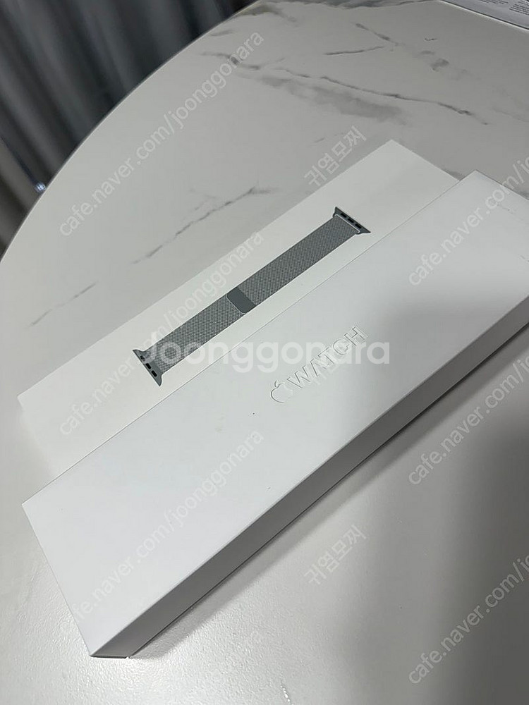 애플워치8 실버 41mm+밀레니즈정품밴드--0