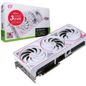 컬러풀 COLORFUL iGame 지포스 RTX 5080 ULTRA OC D7 16GB White 피씨디렉트 미개봉 새제품 팝니다.