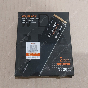 WD BLACK SN850X M.2 NVMe SSD 2TB 미개봉 팔아요