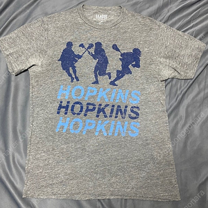 남성 존스홉킨스 반팔 티셔츠 M 미디엄 그레이 셔츠 Johns Hopkins