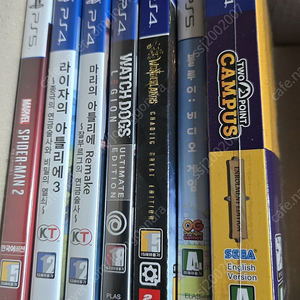 ps4 ps5 게임 팝니다(스파이더맨2/라이자3/마리의 아틀리에/와치독리전/타이니티나 원더랜드/블루이/투포인트 캠퍼스)