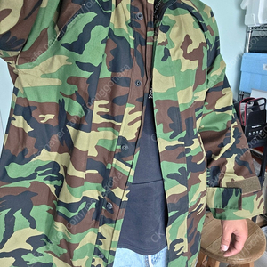 한국군 군복 군용 군용외피 야상외피 스키파카 파카외피 밀리터리