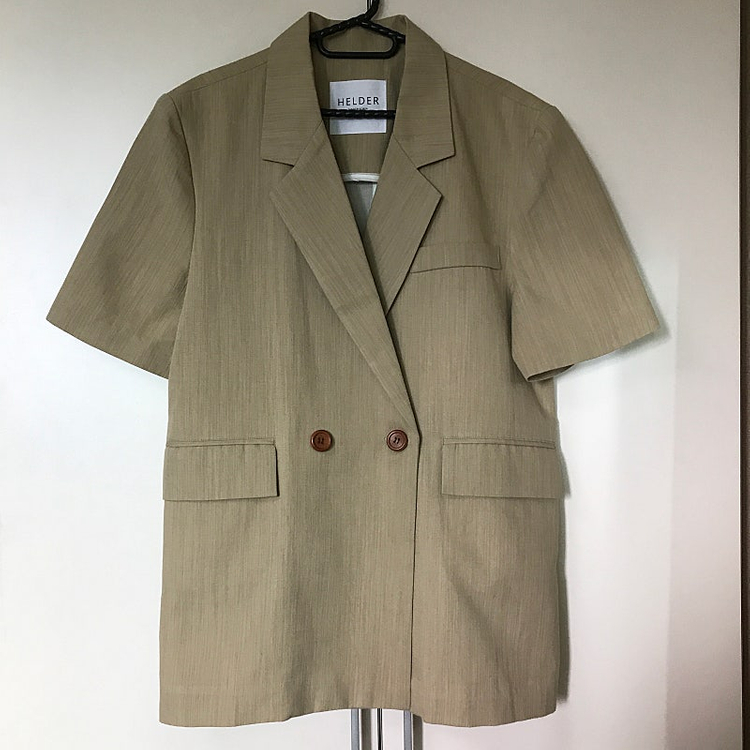 헬더 보이핏 오버 린넨 자켓 HELDER 썸머 반팔 자켓 새제품 드노리타 파사드패턴 인스턴트펑크 루에브르 룩캐스트 이미지