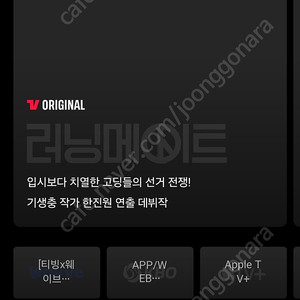 티빙 연간이용 같이하실분구해요!
