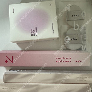 [새상품] 노베브 미니쿠션&토슈즈핑크&코랄스칼렛&립펜슬 일괄 3만원 (택배 무료배송)