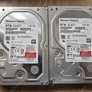 WD HC320 8TB 2개