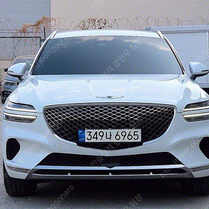 제네시스 GV70 중고차 할부 제네시스 중고차 흰색 2021년식 2.2 디젤 2WD 중고자동차