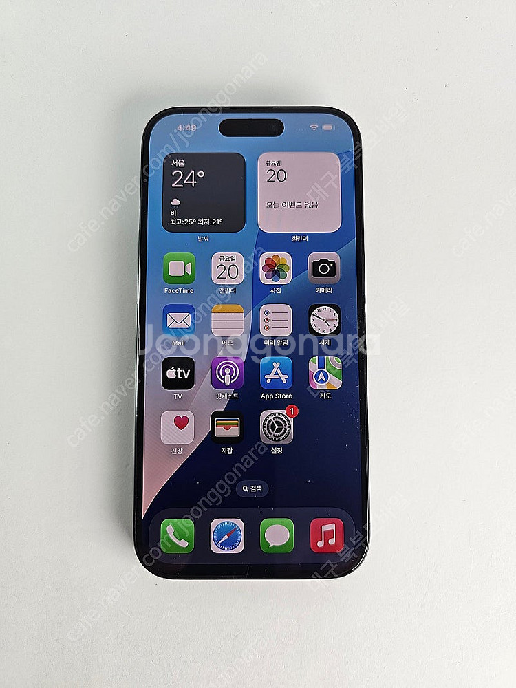아이폰15프로 128GB 블루 특S급 공기계 중고폰 알...--0