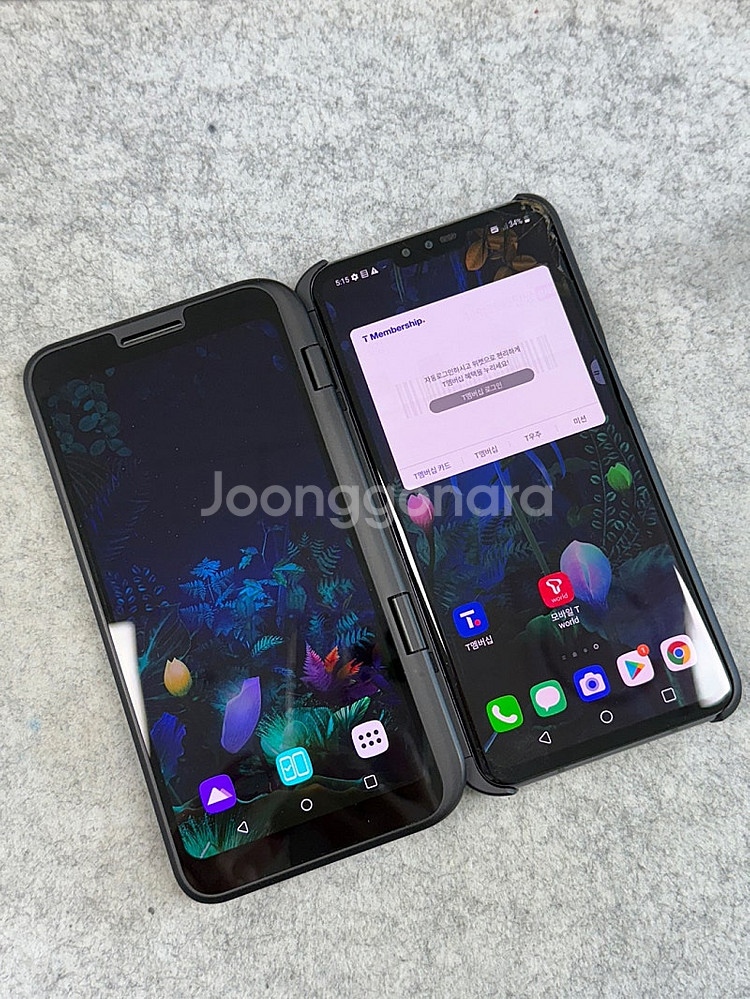 (듀얼스크린) LG V50 블랙 128G 상태좋은 가성...--0