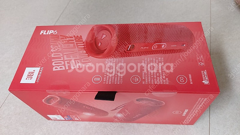 [미개봉] jbl 플립6 flip6 레드 블루투스 스피커--1