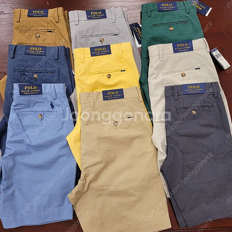 폴로 클래식핏 시어서커반바지 32사이즈--5