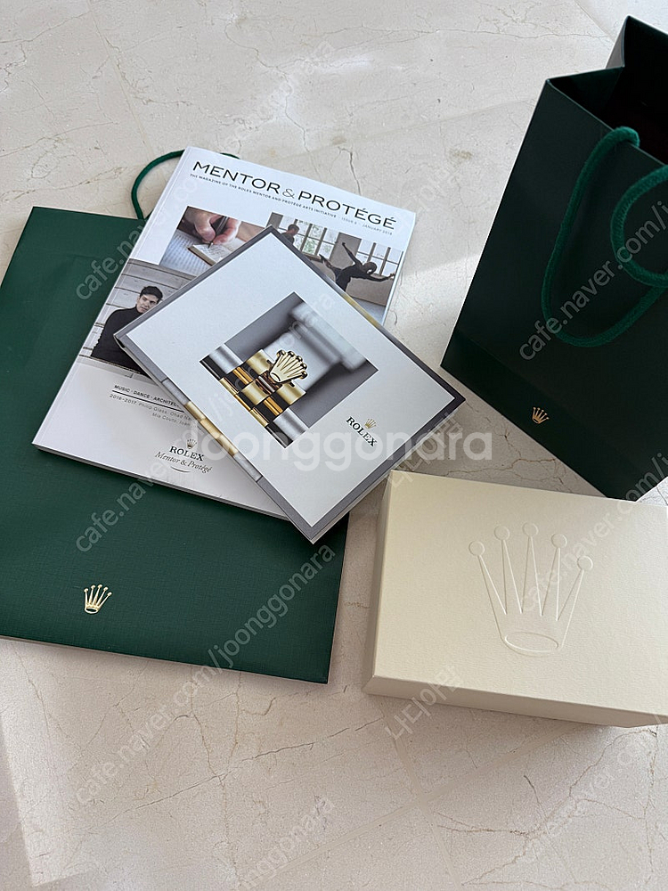 롤렉스 정품 박스 풀구성 책자 쇼핑백까지--2