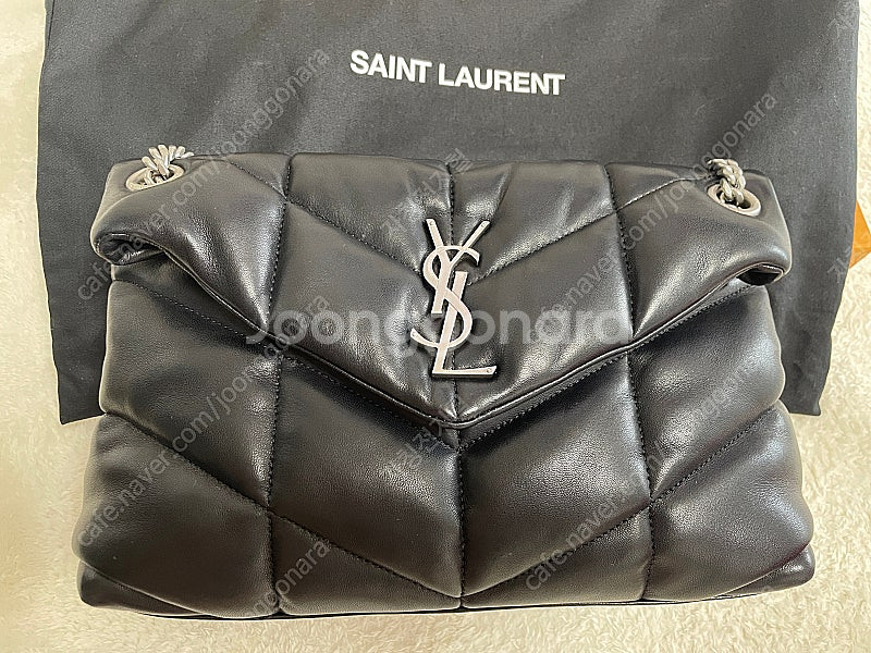 생로랑 22ss 루루 푸퍼백 은장 스몰--0