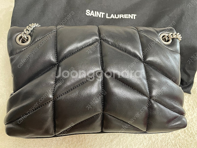 생로랑 22ss 루루 푸퍼백 은장 스몰--1